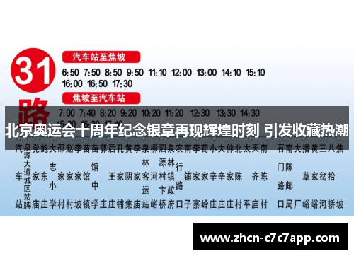 北京奥运会十周年纪念银章再现辉煌时刻 引发收藏热潮